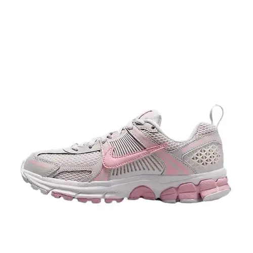 NIKE Zoom Vomero 5 Women's Sneakers - Breathable, Light Running Shoes with Zoom Cushion, Vast Grey Mesh Fabric, Layered Synthetic Overlays, Youth Sizes for Casual Wear, Daily Walking Comfort