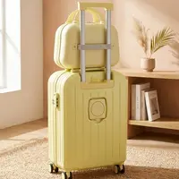 Small size 2 Piece ABS+PC Hardshell Luggage Set in Classic Design,Can be taken on boardA,Elegant and Durable Suitcases,Lightweight Luggage with one handbag set, Cabin Size Blue, Luggagesets Back to school be is suitcase summerwins