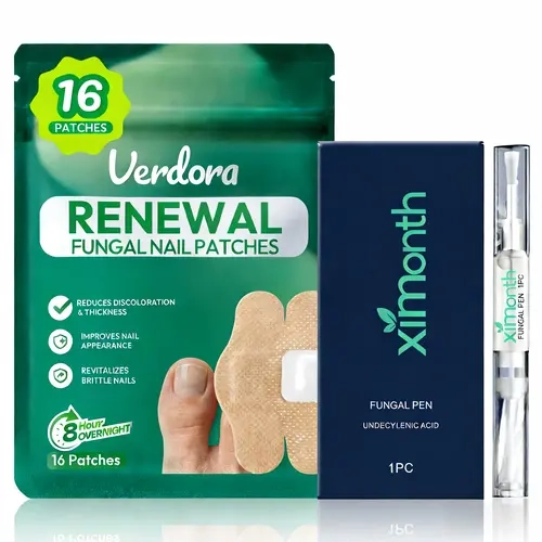 Fungal Nail Repair Patches - Simple, Effective Leave-On Overnight Tea Tree Nail Care Solution with Moisturizing Benefits for Daily Maintenance