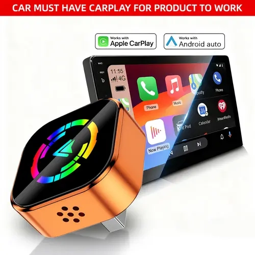2026 Wireless CarPlay Adapter (for iPhone/Android) — Supports Hands-Free Calling; A CarPlay Converter Integrating Wireless Connectivity and Charging Capabilities.