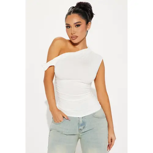 Bianca One Shoulder Top - White