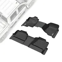 OEDRO TPE Floor Mats fits 2007-2013 Chevy Silverado / GMC Sierra 1500 Crew Cab, 2007-2014 Chevy Silverado / GMC Sierra 2500HD / 3500 HD Crew Cab, All Weather, Waterproof