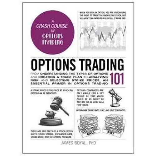 Simon & Schuster Options Trading 101 Hard Cover Book: Call/Put Explained, Option Types, Trade Plan Creation, R Analysis, Investment Tips, Market Trends, Fundamental + Technical Analysis, Investment Strategy, Risks, Decisions, Insights, Stocks [288 Pages]