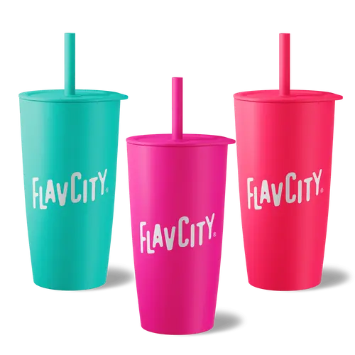 Reusable Portable Straw Tumbler, Washable Drink Cup for Daily Hydration