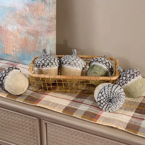 Set of 6 4.5" Acorns by Valerie