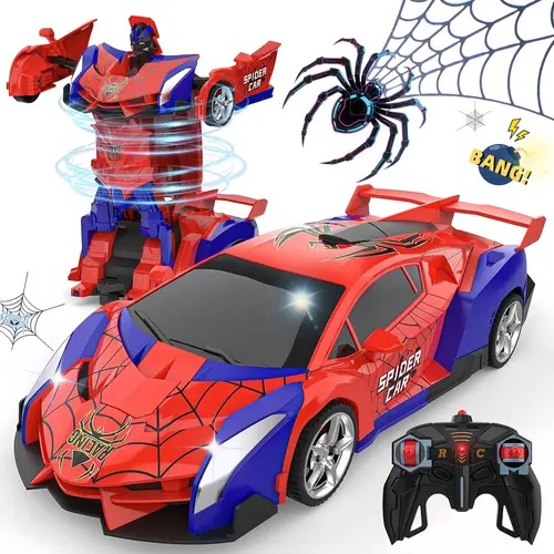 Summer Viral RC Car! Tibibee Transform Robot Truck, 2.4GHz Remote Control, 1:18 Scale, 360° Rotation, Rechargeable Batteries, High-Quality ABS, Outdoor Fun Toy for Kids 3-15, Holiday Gift Idea