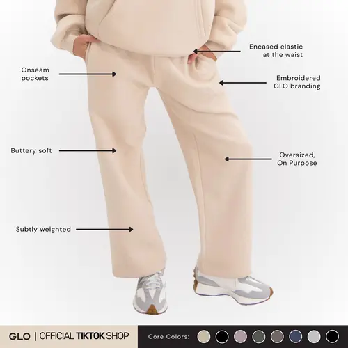 GLO Kingdom Essential Sweatpants | Core Collection | Christian Sweatpants, Relaxed Unisex Fit