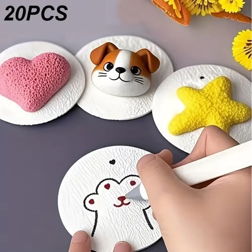 20pcs 3D Round Foam Paper Craft Kit, DIY Handmade Craft Model Set, Fun Art Supplies for DIY Projects & Creative Activities, Ideal Gift for Christmas, School, Office & Home Use, DIY Craft Kits