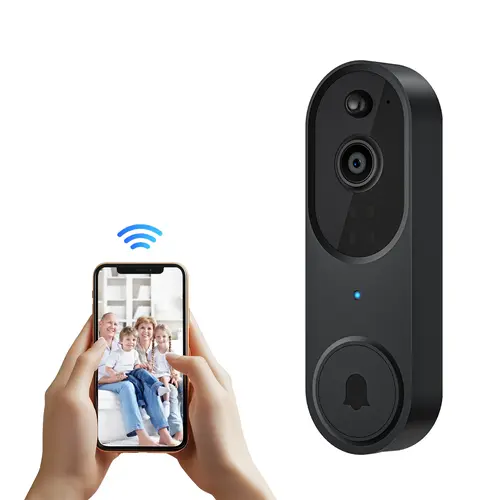 Wireless Video Doorbell Camera Smart Security 1080P, AI Human Detection with Instant Alerts, Night Vision, Two-Way Audio, 2.4G WiFi, Rechargeable Battery