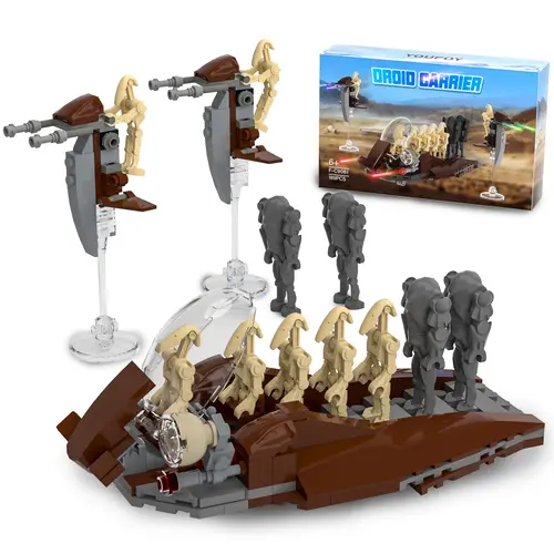 BUILDIFY Duck Troop Carrier Attack Vehicle Building Block Set with 189 Pieces Featuring Combat Soldiers & Destroyer Robots Compatible with Base Plates Great Gift for Kids creative decoration gift