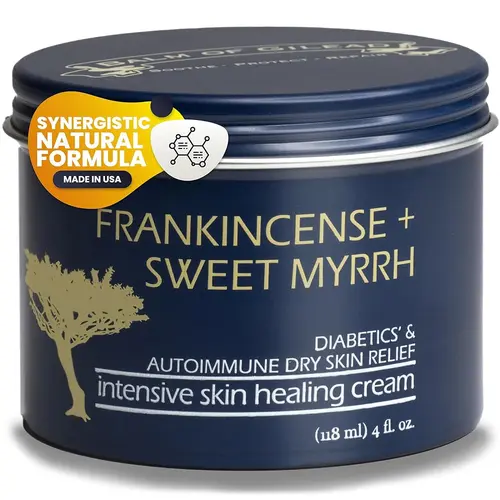 Balm of Gilead Frankincense & Myrrh Beef Tallow Cream for Face, Body & Feet – Nourishing Moisturizer for Dry, Sensitive Skin, Hydrating Healing Balm