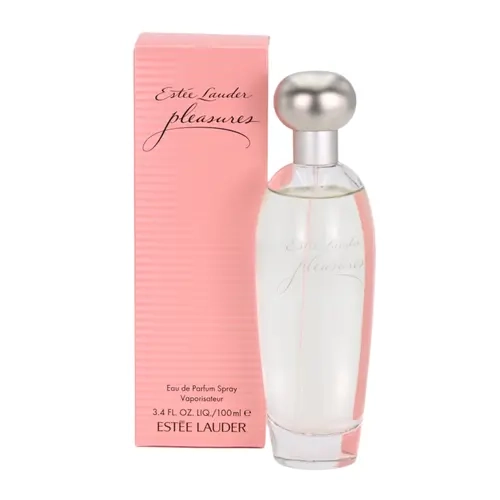 ESTÉE LAUDER Women's Pleasures Daily Wear Perfume - 3.4 fl oz Spray On Sheer Floral Blend with Lily, Peony, Lily Violet Leaf Notes, Elegant Alluring Fragrance, Polished for Work & Dates, Romantic Gift for Girlfriend, Everyday Perfume Option