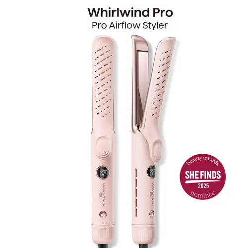 Wavytalk Whirlwind Curl, 360° Airflow Styler With 3 Air Modes &  LED Display,  2-in-1 Hair Straightener and Curler with Cooling Air Vents to Lock in Style