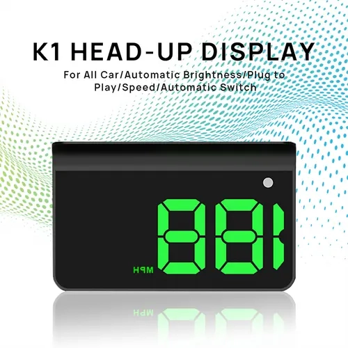 KUOWEIHUD Digital Accurate GPS Speed Display - Cars Trucks Interior Accessory with Car Screen, MPH Measurement, Speed/Odo Readout, Odometer Inspection Tool