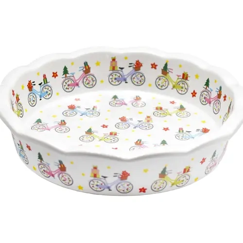 Temp-tations Seasonal Scalloped-Edge 9" Pie Plate