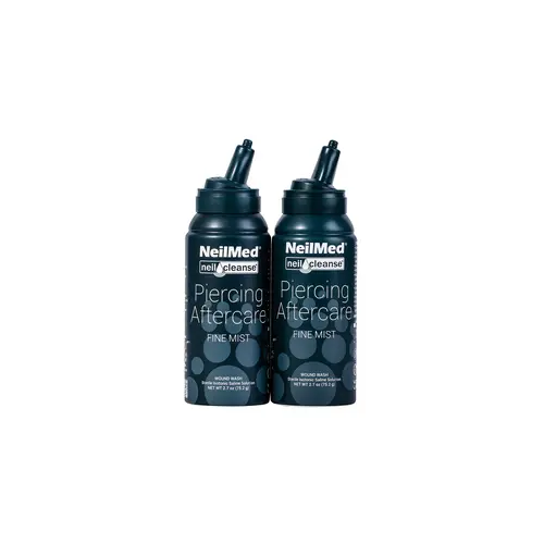 NEILCLEANSE "Little" Duo Piercing Cleansing Treatment - Gentle Formula Sterile Solution Water, 2x75ml Spray