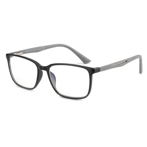 ZENOTTIC Rectangle Blue Light Glasses for Men, Lightweight TR90 Frame with Adjustable Spring Hinge, Anti-Glare Computer & Gaming Eyewear, Adjustable Frame Length, Men's Accessories