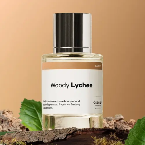 Woody Lychee, Dossier, Women Perfume, Eau de Parfum, 50ml, Lychee, Rhubarb, Raspberry, Rose, Violet, Magnolia, Vanilla