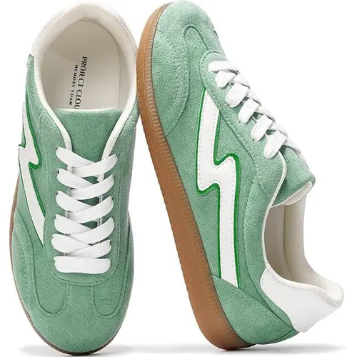 Project Cloud Women's | Lightweight Lace-up Memory Foam Sneakers Non-Slip Closed Round Toe Casual Sports Shoes Girl Footwear - Irita