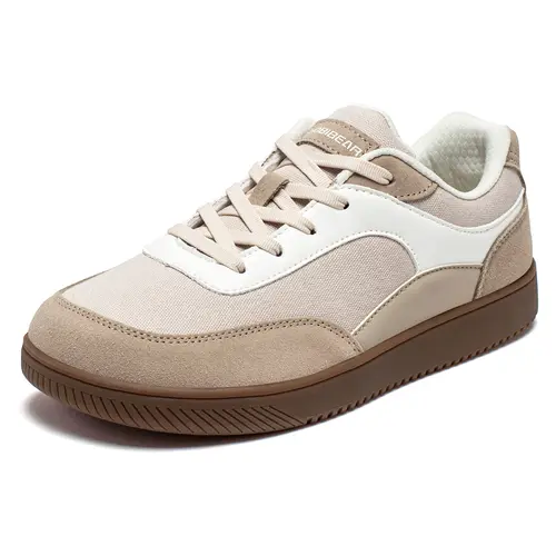 HOBIBEAR Women's Minimalist Slip-On Low Top Casual Sneaker Flats - Wide Toe Box, 0-Drop Flexible Sole Trainers, Slip-Resistant, Laces, Barefoot-Like Feel for Daily Walking, Formal Events