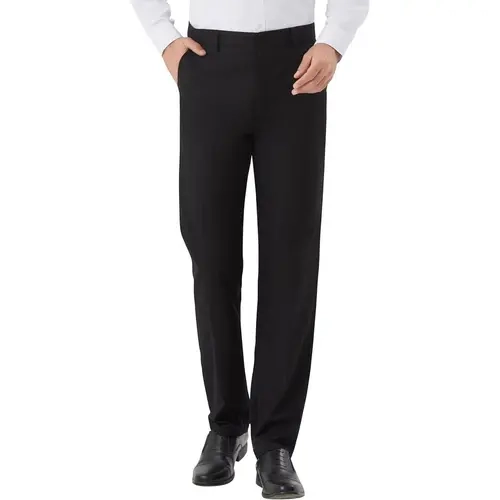 Men's Tall Classic Fit Flex Flat Front Dress Pants Formal Pants for Business & Office Menswear