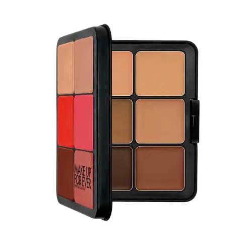 HD Skin Face Essentials Palette with Highlighters - Long-Lasting Full Face Cream Palette