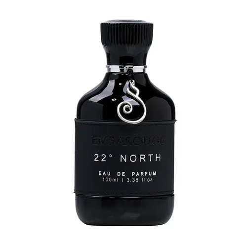 EMBAROUGE 22° North Men's Fragrance | Perfume for Men | Wood Top note | 100 ml pack | 3.4 Fl. Oz. | Wood and Amber fragrance | Gift for Men | Eau de Parfum EDP | Father's Day Gift