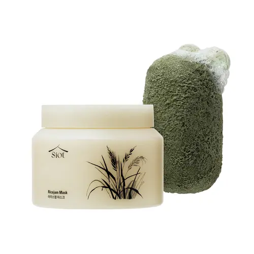 SIOT Korean Skincare Bundle – Rice Mask & Herbal Facial Soap | Complete Set for Gentle Cleansing, Hydration & Eco-Friendly Skincare