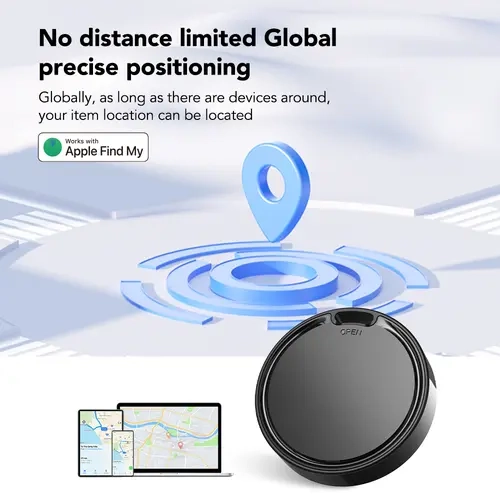 Miniso 4-Pack Anti-Lost Wireless Mini Portable GPS Tracker Device - Bluetooth Compatible, No Monthly Fee, Waterproof Magnetic Case, Real-Time Locator, Removable Batt., Global Tracking, Android & iOS Support, for Parents, Cars, Trucks