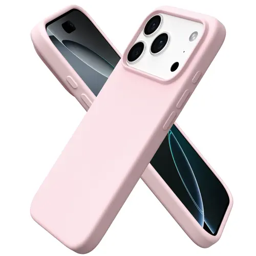 ORNARTO Protective Smartphone Casing for iPhone 17, 16, 15 Series, Slim 3-Layer Liquid Silicone Soft Gel Shockproof Phone Cover, Anti-Scratch Microfiber-Lined Phone Accessories