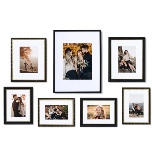 Camden Reed 7 Piece Gallery Wall Frame Set 1 12x16 Inch 2 8x10 Inch and 4 6x8 Inch