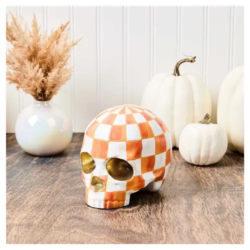 MacKenzie- Childs Haunted House Skull Figurine