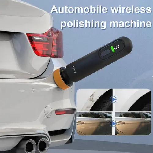 Joytutus Cordless Portable Rechargeable Car Buffer Polisher - Cordless Polishing Machine with Adjustable Speed, LED Display, Cable-Free Design - Polisher for Car Detailing for Professional Use, Maintains Vehicle's Shine