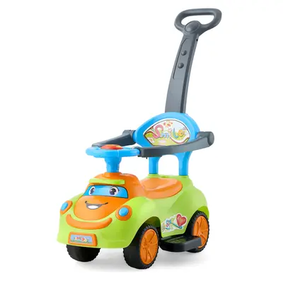 VEVOR Ride On Push Car,  Push Car for Toddler 19 to 36 Months, Around Buggy with Guardrails, Handle & Under-seat Storage, 55 lbs Load Capacity, Foot-to-Floor Walker for Boys Girls, Green