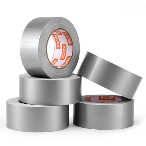 VEVOR 5-Pack Heavy-Duty Silver Tape, 2 in x 30 yds, Easy Tear, Better Adhesion, No-Residue Waterproof Seal, Heat-Resist Bond, Multi-Surface Indoor/Outdoor Industrial Repair