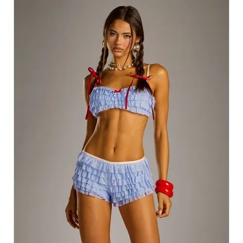 Enchanted Farm Girl Gingham Bra Top