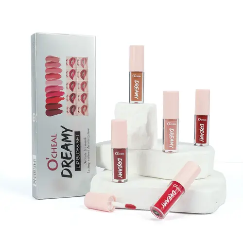O'CHEAL Women's 10-Pcs Alcohol-Free Hydrating Lip Gloss Sticks Set - Long-Lasting Glossy Plumping Lip Glaze, Hydrates, Bolder Aesthetic Glow for Adults (12-Month Shelf Life, Normal Skin)
