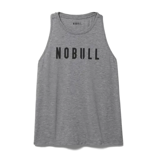 NOBULL Women's  High-Neck Tank in Heather Grey