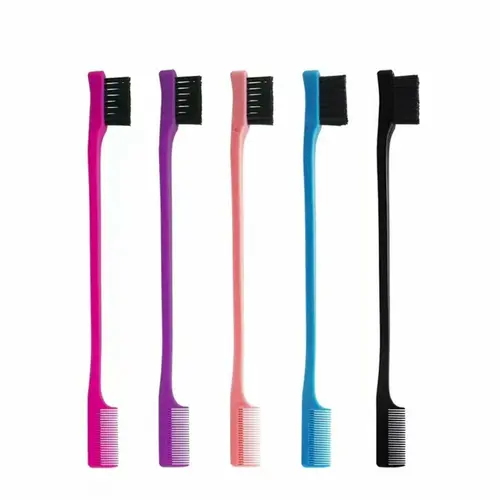 1 Pcs Edge Brush Hair Styling, Professional Double-sided Hair Brush Comb For Baby Hair Salon Hair Comb Wig Styling Tool For Women