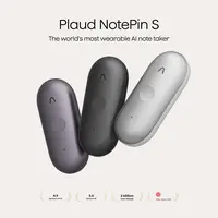 Plaud NotePin / NotePin S Wearable AI Voice Recorder, One-Touch Clip Recording, AI Transcription for Meetings, Interviews & Daily Work, Useful Gadget & Gift for Him or Her