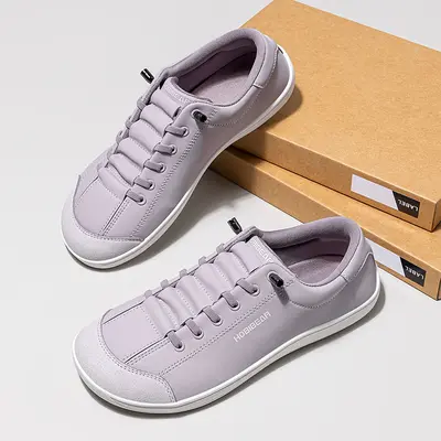 HOBIBEAR Women's PU Leather Wide-Head Slip-On Sneakers - Casual Walking Sneakers, Minimal Slip-Resistant Casual Trainers for Spring-Autumn Daily Sports,summerwins,summeroutfits,vacationoutfits,beachoutfits