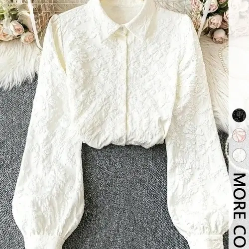 Women's Floral Print Long Sleeve Casual Elegant Shirt, Stylish Ladies Top for Daily Wear, Perfect for Spring & Fall Seasons, Blouse, Casual Blouse Shirts