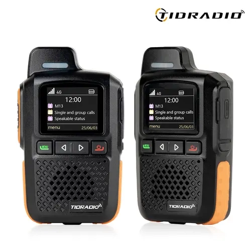 Lifetime Free TIDRADIO M13 Mini Walkie Talkie Global POC Radio 5000km Long Range with SIM Card, 2000mAh Battery, 72H Battery Life for Travel, Camping, Hiking, Road Trips, Construction Sites and Events