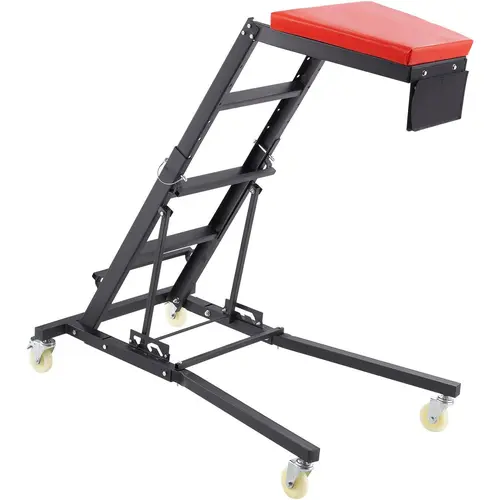 【DealsForYouDays】VEVOR Topside Automotive Engine Creeper,  Adjustable Height Foldable Topside Creeper, 400LBS Capacity High Top Engine Creeper, w/Four Casters, Padded Deck, for Home Garage, Workshop Repair Maintenance