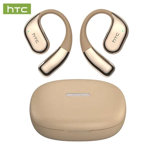 HTC NE39 OWS In-Ear Wireless Headphones - Bluetooth 6.0 Audio Device, IPX5 Sweat Resistant, Chargeable Case, Built-In Mic, Workout-Ready Fit, Hands-Free, 3-Month Warranty (Ideal for Exercise, Work)