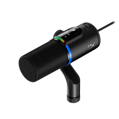 HyperX FlipCast Dynamic Microphone - XLR/USB Connectivity, Broadcast-Quality Audio, Podcast Equipment, 1.26 lb, 2-Year Warranty, 20 Hz to 20 kHz Frequency Response, 3/8-Inch to 5/8-Inch Adapter, Universal Mount for PC, MacOS, PlayStation, Nintendo Switch