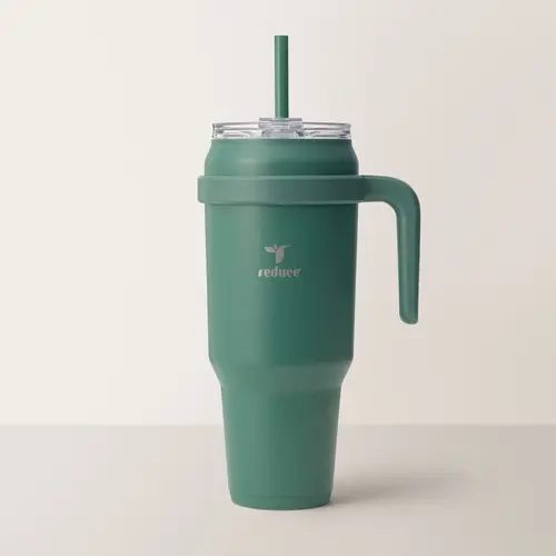 Reduce 50oz Extra Large Vacuum Insulated Tumbler - Insulated Water Cup, Thermal Flask, Leakproof Durable Tall Cylinder Drinkware, Keeps Drinks Cold Longer, Portable Kitchenware for Long Workdays, Massive 50oz Capacity for Heavy Hydration Users