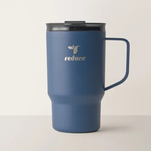 Reduce Hot1 18oz Modern Portable Insulated Tumbler - 500-1,000 ml Stainless Steel Beverage Flask, Compact Vacuum Double-Wall Insulation, Leak-Resistant Lid, for Commute/Work, Keeps Coffee/Tea Hot