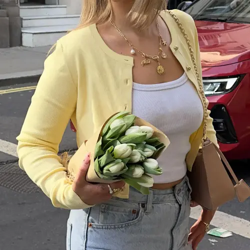 Women‘s Ribbed Solid Color Buttons Long Sleeves Crop Top, Round Neck Single-button Plain Slim-fitting T-shirt Top, Elegant Party Clb Date Holiday Daily Casual Shirt Blouse, Ladies Spring Fall Winter Cardigan Coat Tops Clothes Wear