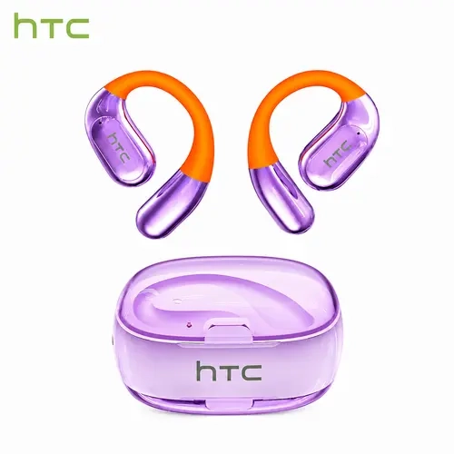 HTC NE36 Wireless Bluetooth Headphones - Light Weight Earbuds, 8-Hour Battery Life, Seamless Fit, Stable Connection, Plastic Build, 20kHz Audio, Ideal for Daily Commuting & Fitness